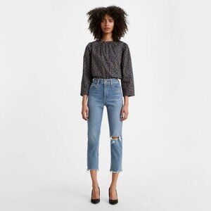 Levi's Light Blue Cropped Ankle Jeans